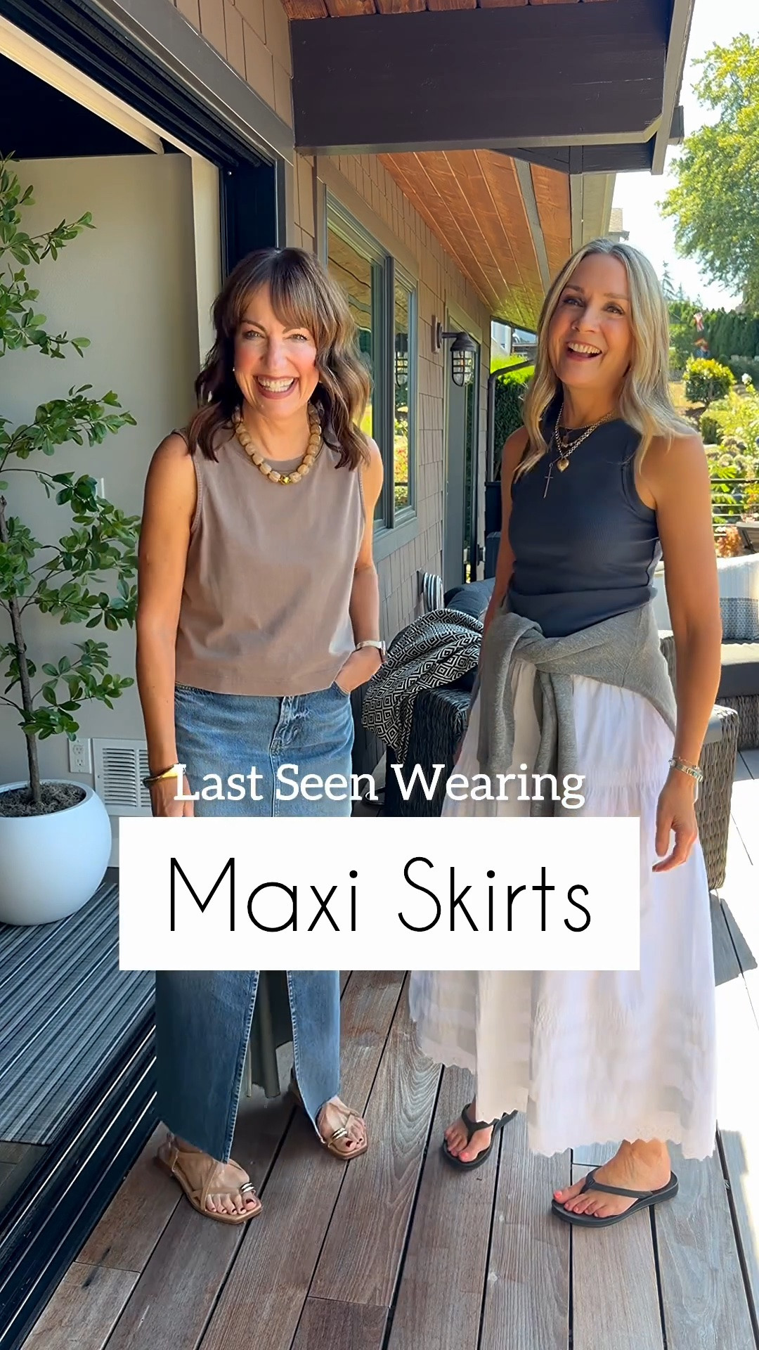 Comment SHOP for links!🛍️
No big surprise we’re usually on the same fashion wavelength, and this day we both showed up in maxi skirts! Denim maxi skirts kind of went away for awhile, but we’re starting to see them again this fall. Glad I kept mine, and I linked some cute ones for you to shop. Julie’s white maxi skirt has been a summer staple, and she can bring it into early fall with a lightweight sweater! 
How to Shop:🛍️
-Comment SHOP for links!
-Click the link in our bio to shop
-Links will be in our stories 

Denim skirt, white skirt, maxi skirt, fall transition outfit,

#LTKdayinmylife #LTKOver40 #LTKootd