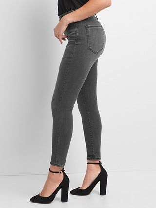 Gap Womens Super High Rise True Skinny Jeans In Sculpt (Black) Black Size 24 | Gap US