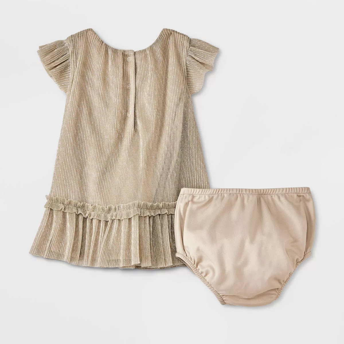 Baby Girls' Tulle Dress - Cat & Jack™ Gold 6-9M | Target