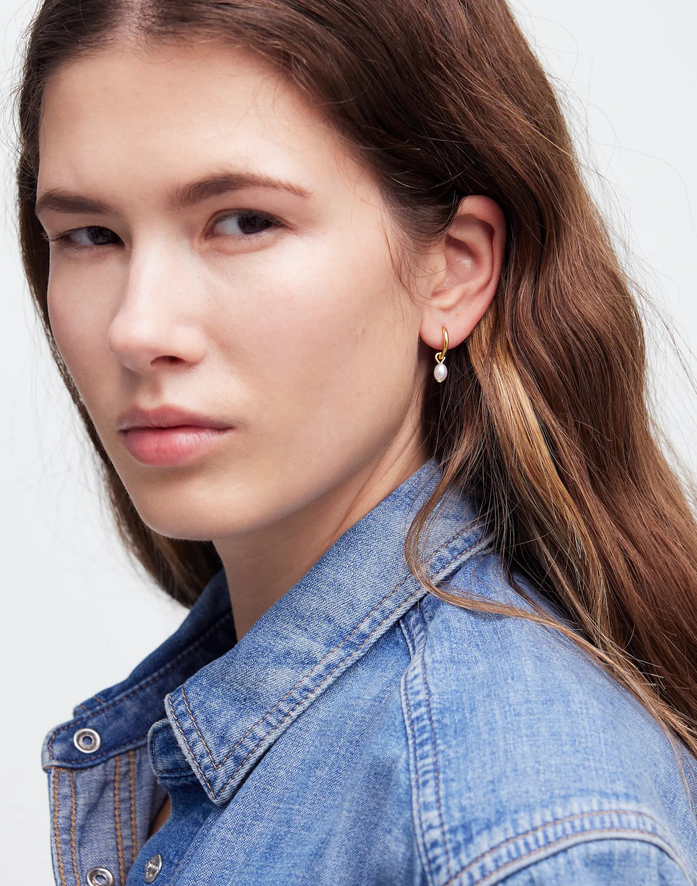 Freshwater Pearl Huggie Hoop Earrings | Madewell | Madewell