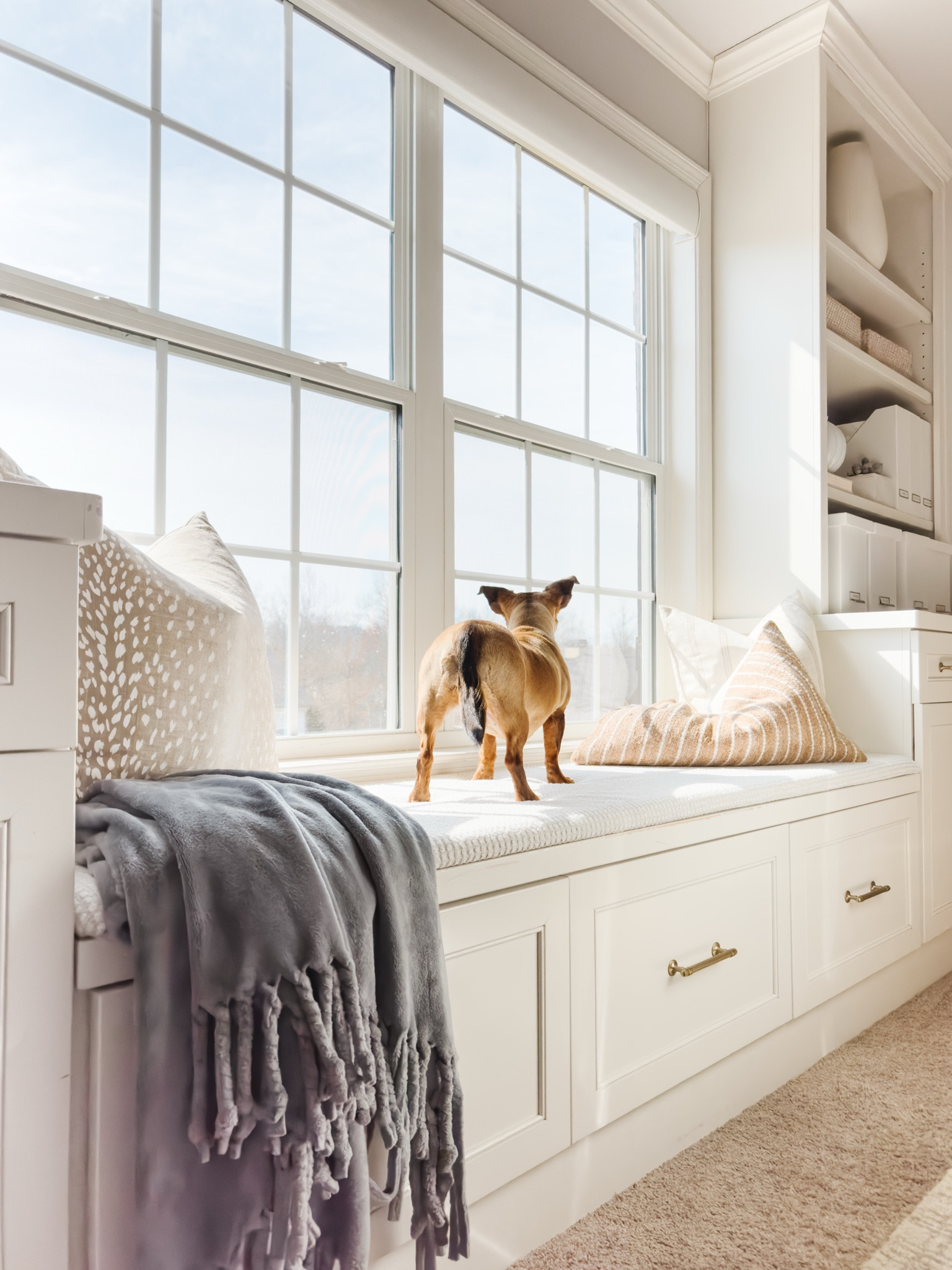 Recovering the window seat bench in my office is one of the easiest DIYs I’ve ever done. The only tools I needed were scissors and a staple gun, since I used the existing bench as my template. home decor office decor room makeover easy home makeover tonic living fabric neutral decor#LTKStyleTip

#LTKHome