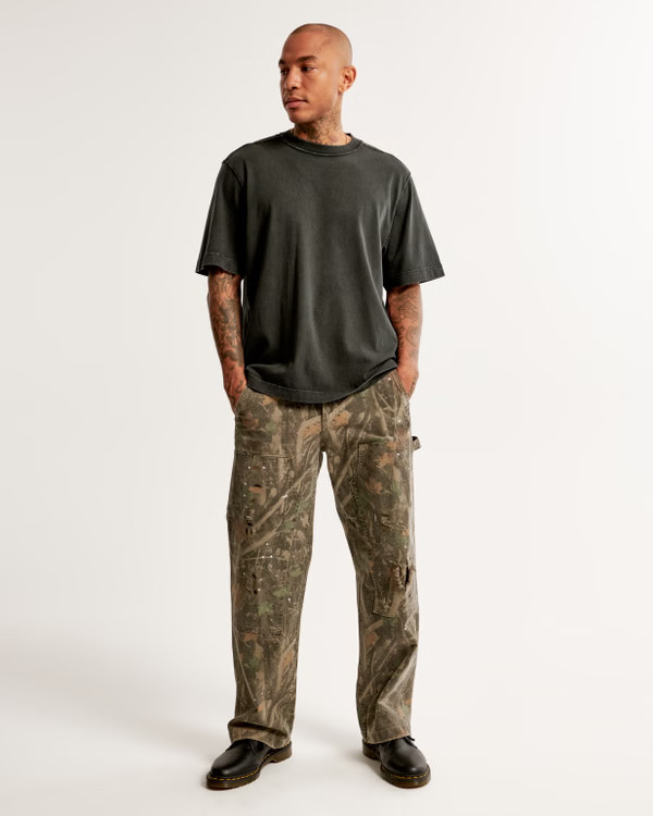 Cropped Zip Workwear Jacket | Abercrombie & Fitch (US)