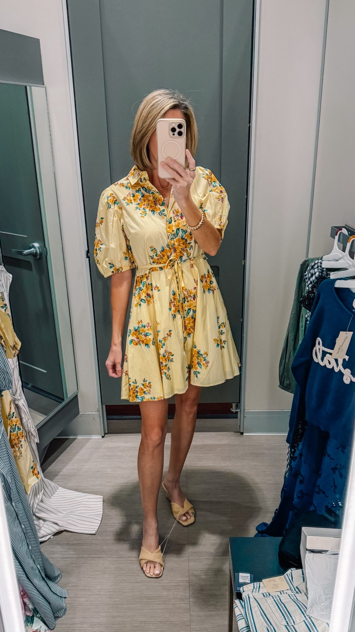 The sweetest yellow floral mini dress for spring 🌼 perfect spring wedding guest dress, Easter brunch outfit, baby shower look or Mother’s Day dress. Just add neutral sandals and you’re set ☀️✨
Wearing size small 

Target spring dress | yellow floral mini dress | puff sleeve dress | Easter dress | Mother’s Day outfit | Floral dress 

#LTKSaleAlert #LTKSeasonal #LTKootd