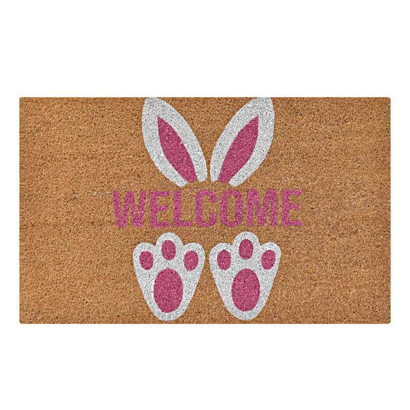 Bunny Brights Welcome Easter Bunny Coir Mat, 18x30 | At Home