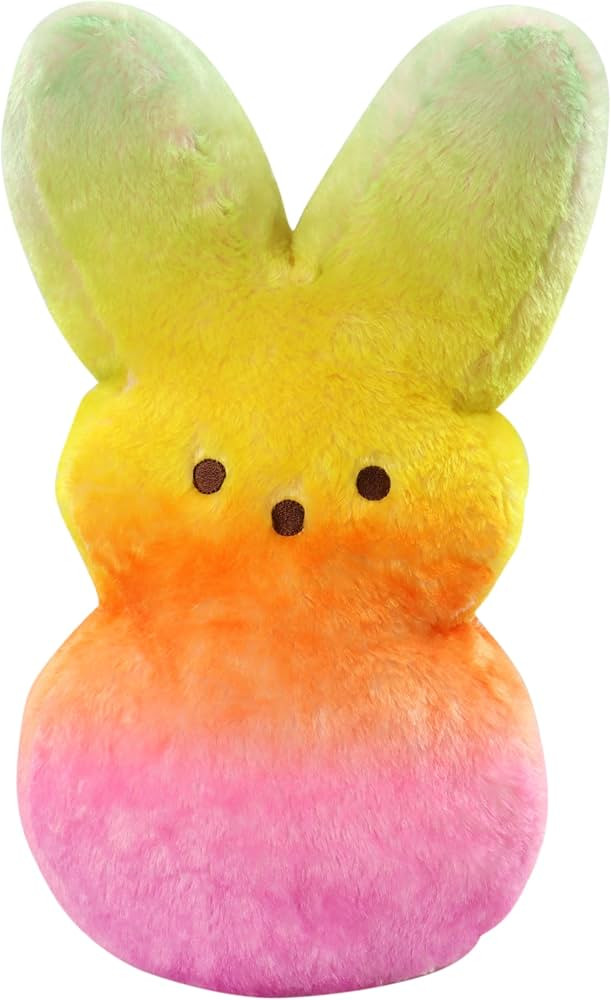 Animal Adventure | Shaggy Bunny Peeps | 15” Collectible Plush | Rainbow | Amazon (US)