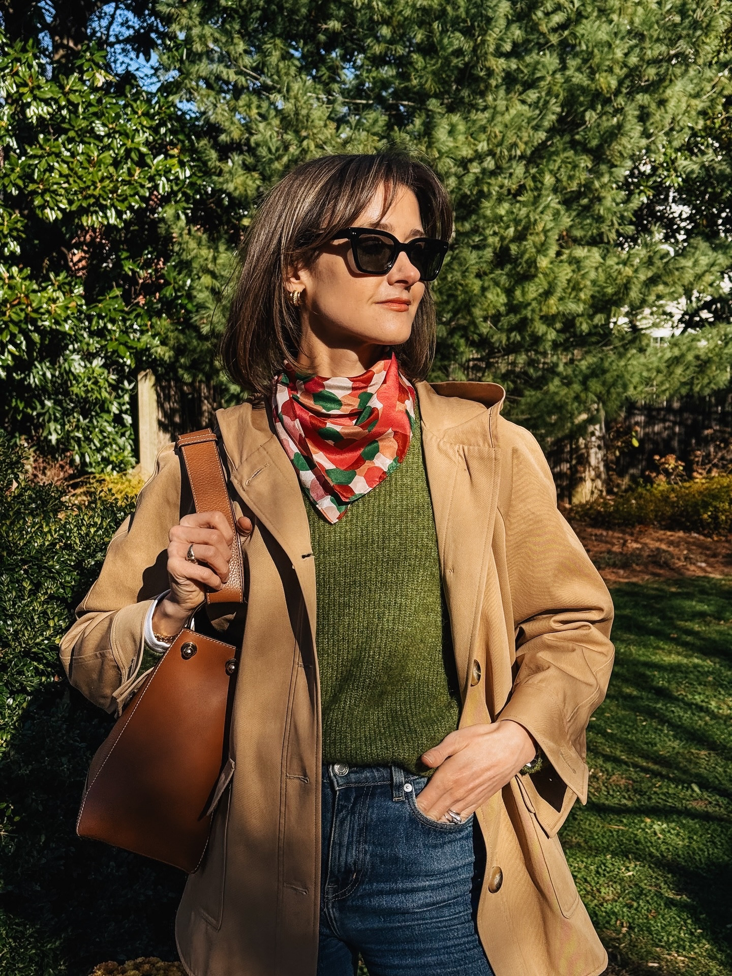 Almost everything here is from my favorite French brand Sezane. This green sweater is a new favorite !

#LTKOver40 #LTKHoliday #LTKSeasonal