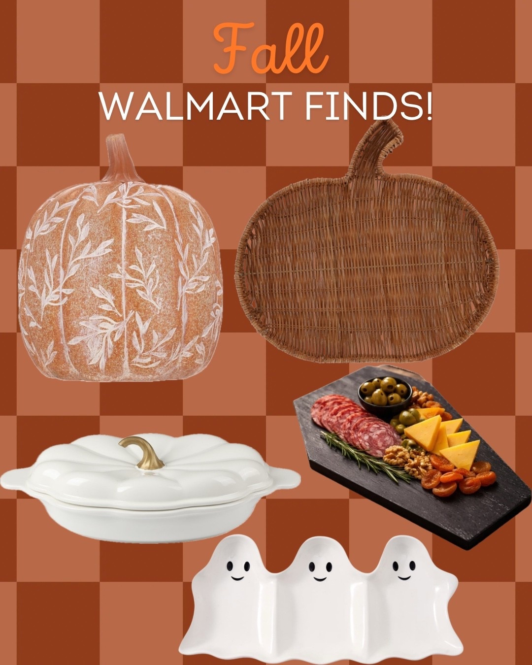 Such cute fall finds! Some good charcuterie pieces! @Walmart

#LTKxWalmart #LTKSeasonal #LTKHome