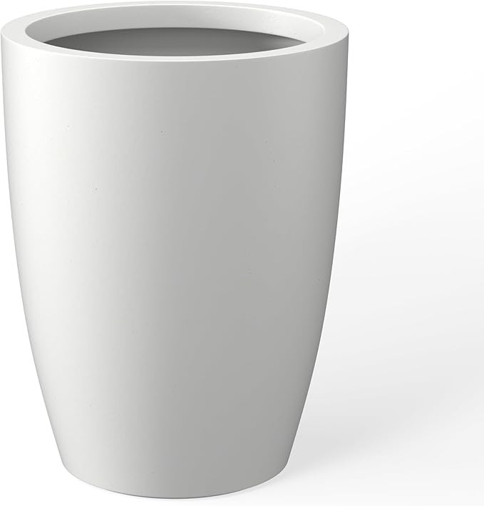 Kante 18.1" H Tall Round Concrete Planter for Outdoor Indoor, Modern Decorative Plant Pots with D... | Amazon (US)