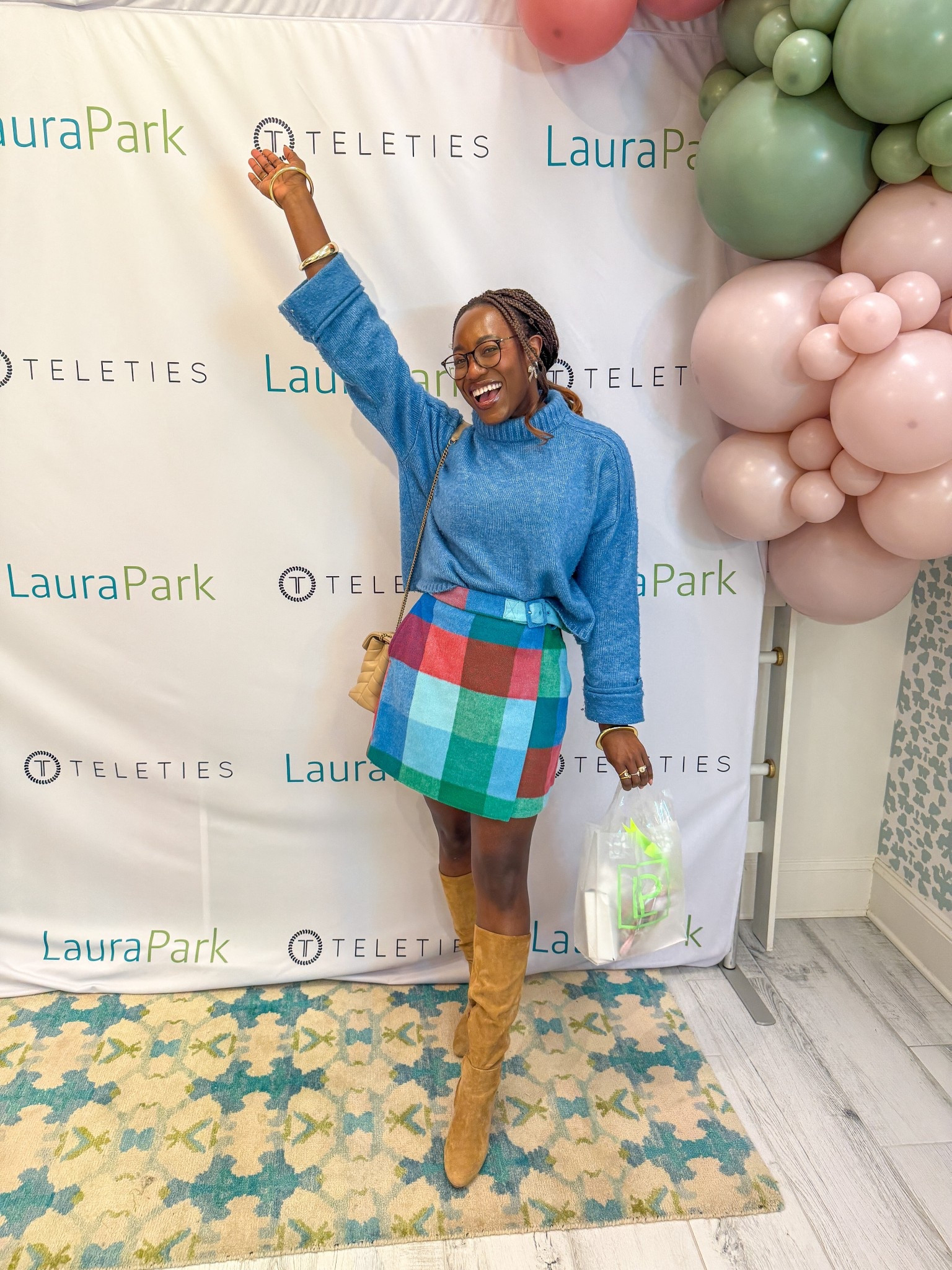 Had the best time last week celebrating the launch of local Charlotte brand @lauraparkdesign’s collab with @tele_ties! 

As a color lover, you know I was in heaven. And those flat hair clips are such a game changer for the gym! 🌈☁️

Comment ties below and I’ll send you a DM with links to shop! 🤗 


#teleties #hairtips #shoplocalbusiness #colormehappy winter style, plaid mini skirt, free assembly, Laura park designs, southern style, thanksgiving outfit ideas 

#LTKBeauty #LTKPetite #LTKFindsUnder50