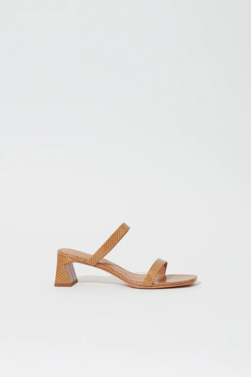 Clara Debossed Leather Block Heel | Simkhai