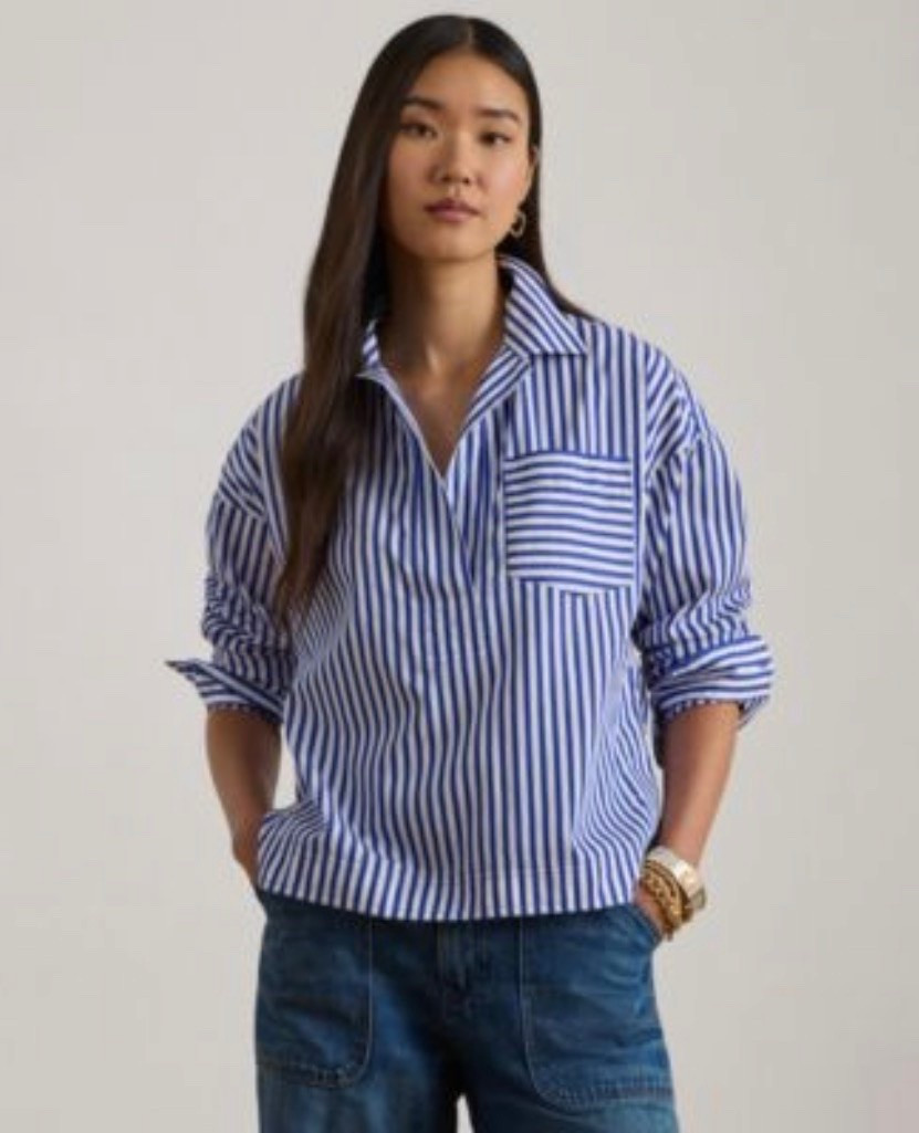 Beautiful top for casual date or travel as well. 
#blue #top #fashion #macys

#LTKgrwm #LTKOver40 #LTKSaleAlert