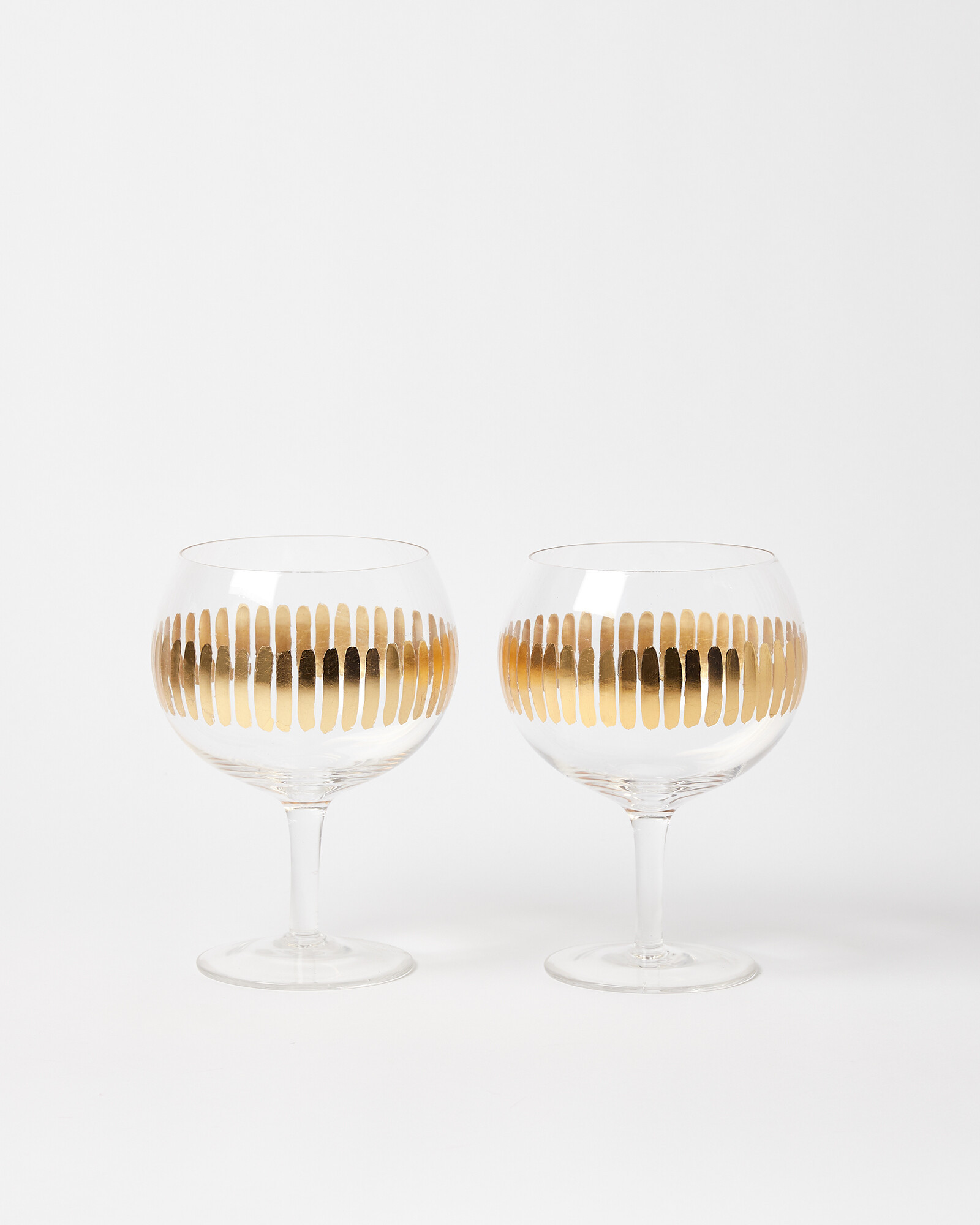 Aur Gold Gin Glasses Set of Two | Oliver Bonas | Oliver Bonas (Global)