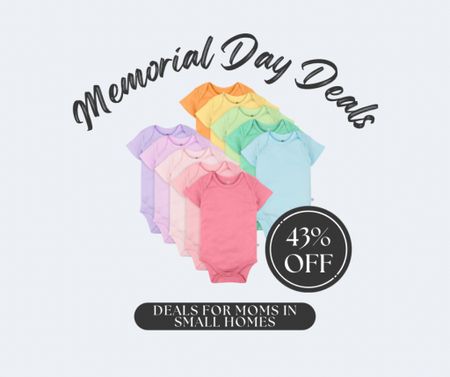 Memorial day deals for moms with little babies or toddlers. This colorful, rainbow set of onesies is currently on sale for 43% off.

Memorial day sale, mom to be, new mom, new baby, newborn, Amazon deal, Amazon mom, new mom, toddler, baby 

#LTKBump #LTKSaleAlert #LTKBaby
