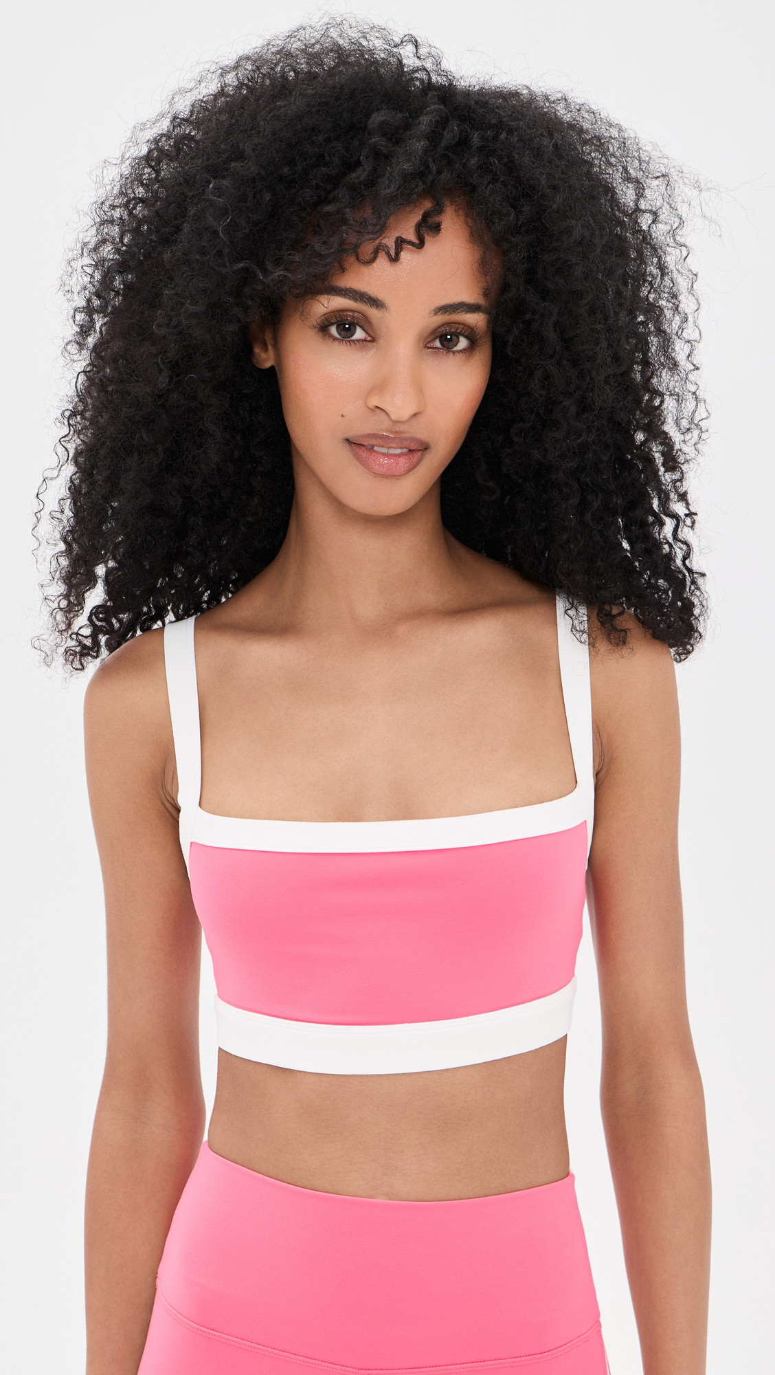 Splits59 Monah Rigor Bra Strawberry/White L | Shopbop