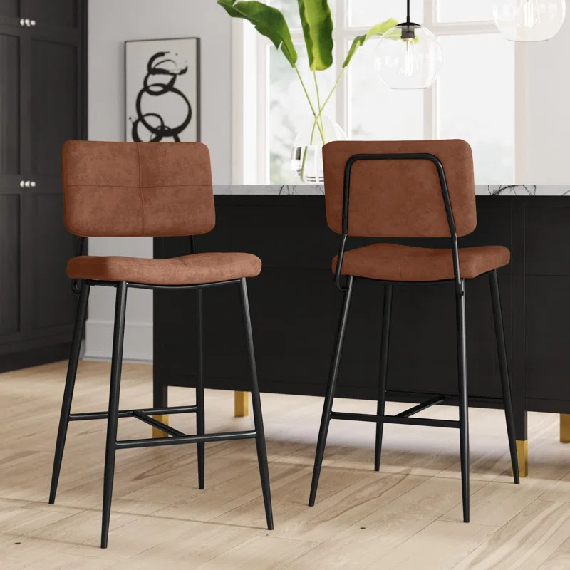 Upholstered Bar & Counter Stool (Set of 2) | Wayfair Professional