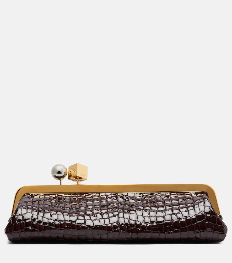 Jacquemus Salon croc-effect leather shoulder bag | Mytheresa (UK)