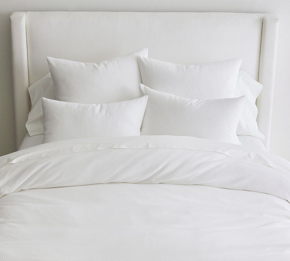 Wright Textured Organic Duvet Cover | Pottery Barn (US)