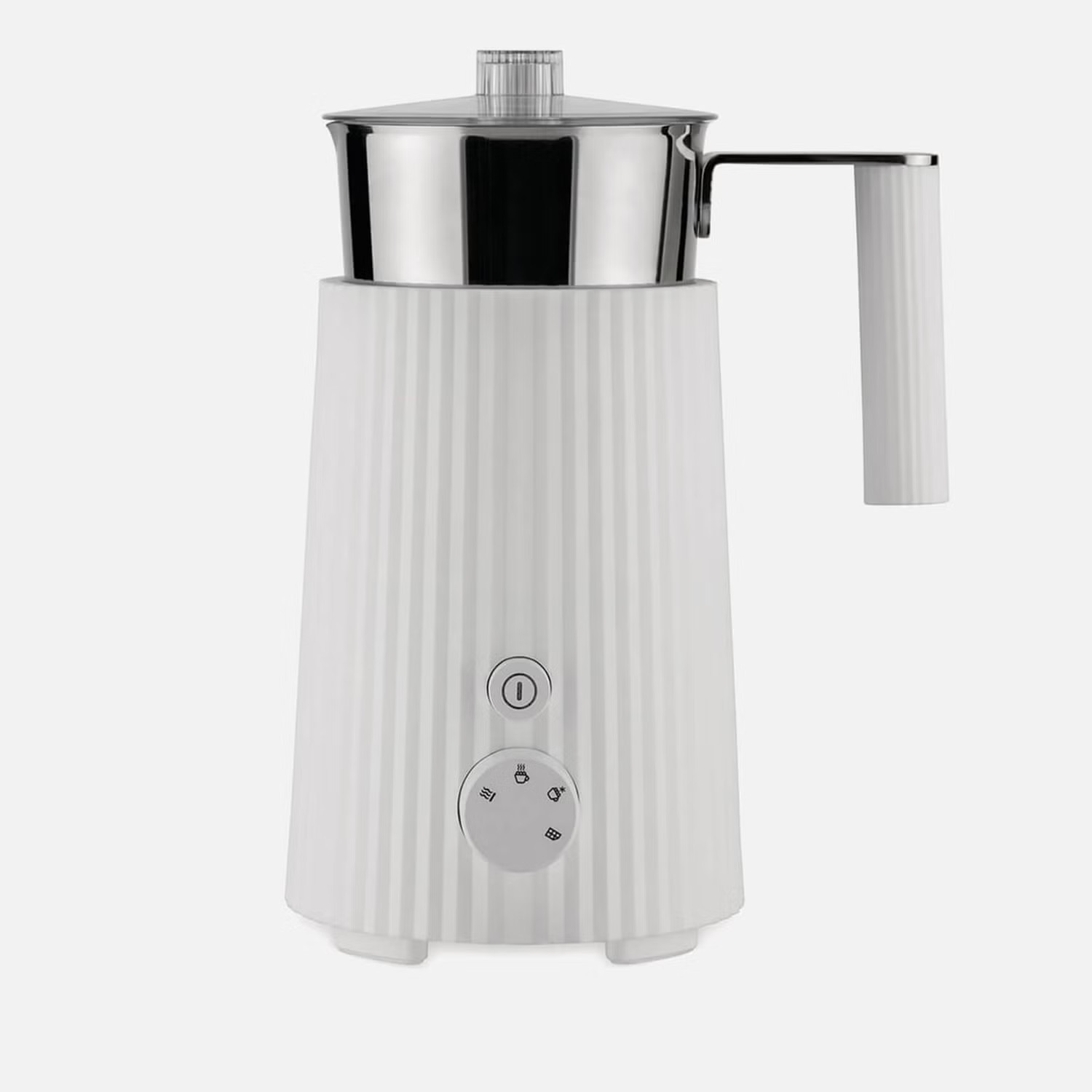 Alessi Milk Frother - Plisse White | The Hut (UK)