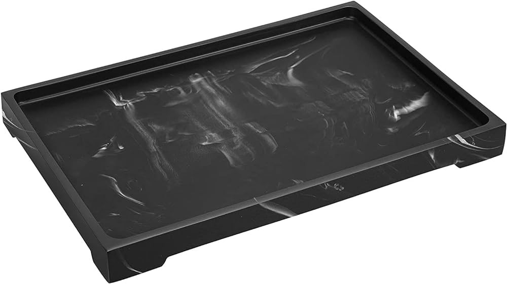 Luxspire Vanity Tray, Bathroom Tray Toilet Tank Storage Tray, Resin Kitchen Sink Trays, Vanity Co... | Amazon (US)