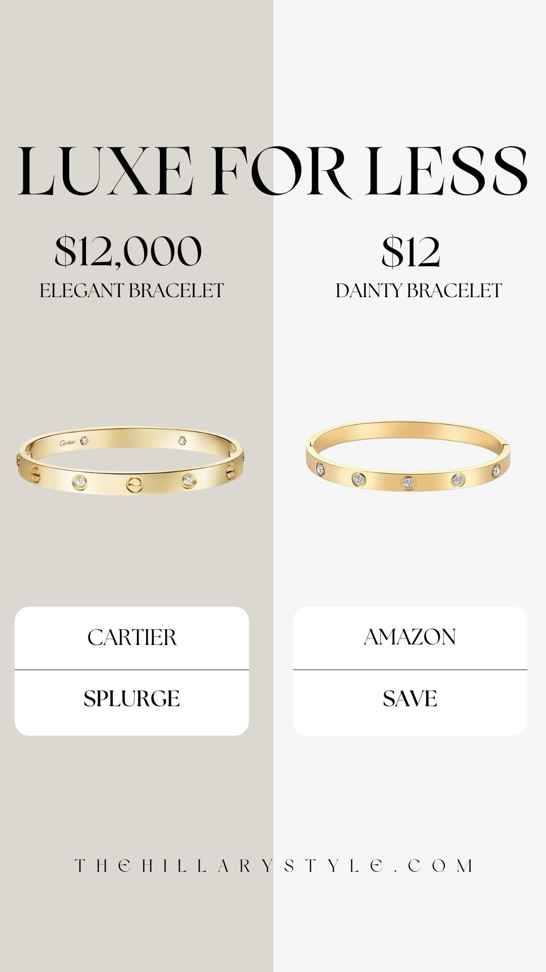 The iconic look without the splurge ✨ This designer-inspired bracelet gives Cartier vibes for a fraction of the price — and it layers perfectly with everything.

#LTKFindsUnder50 #LTKOver40 #LTKStyleTip