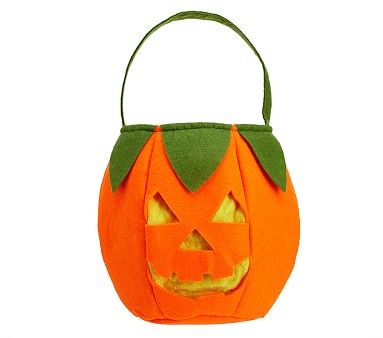 Light-Up Pumpkin Treat Bag | Pottery Barn Kids