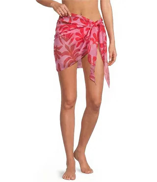 Cardiff Rock Print Sarong Swim Cover-Up | Dillard's