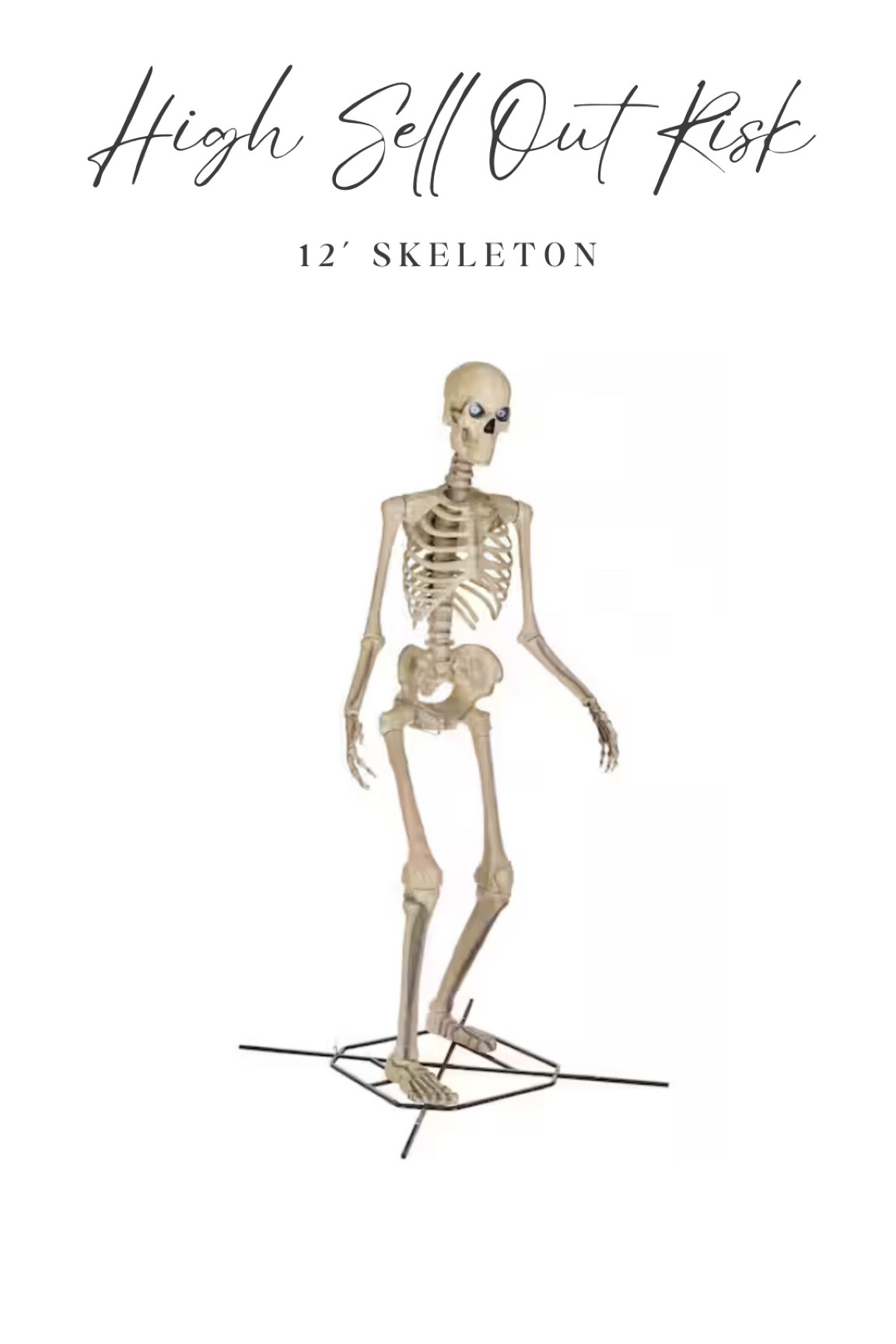 This 12’ skeleton went viral last year. It just came back in stock and it’s already low in inventory. If you are like me and wanted this but missed it last year. Don’t wait!

#LTKHome #LTKSeasonal