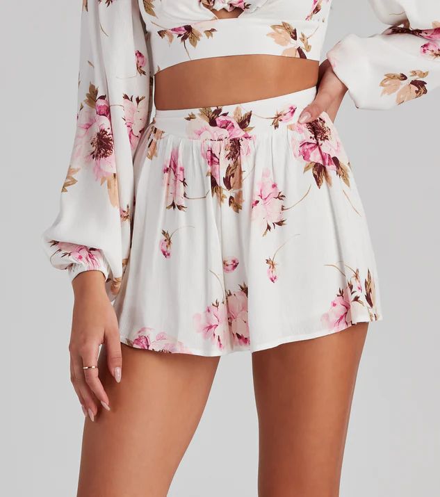 Too Sweet High Waist Floral Shorts | Windsor Stores