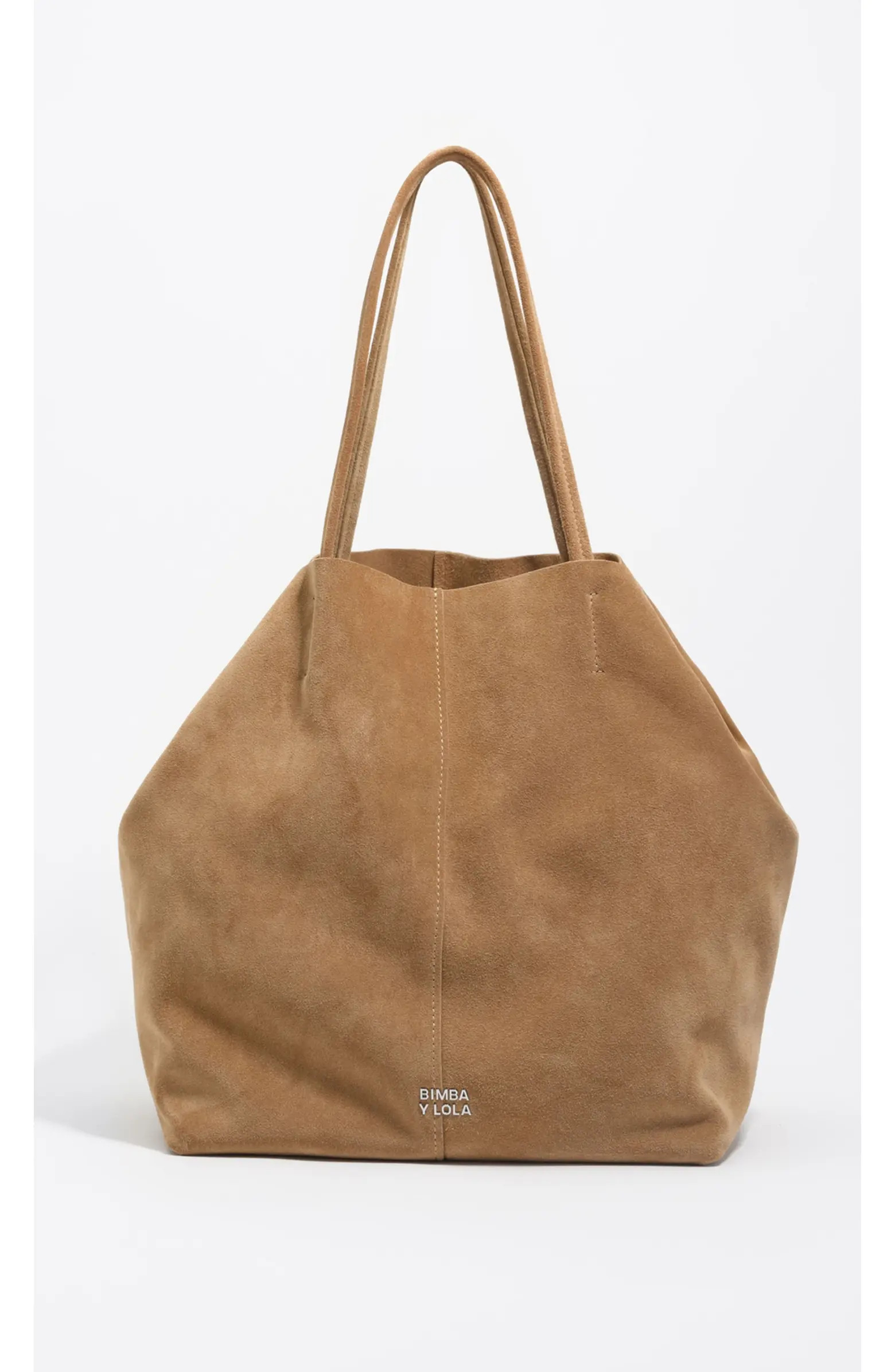 Large Split Leather Shopper Bag | Nordstrom