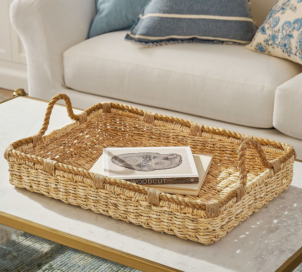 Woven Rectangle Tray | Pottery Barn (US)
