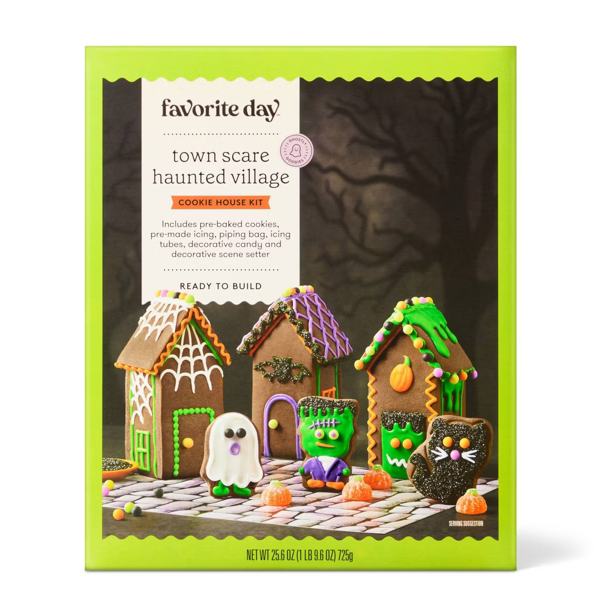 Halloween Town Scare Haunted Village Cookie House Kit - 26.3oz - Favorite Day™ | Target