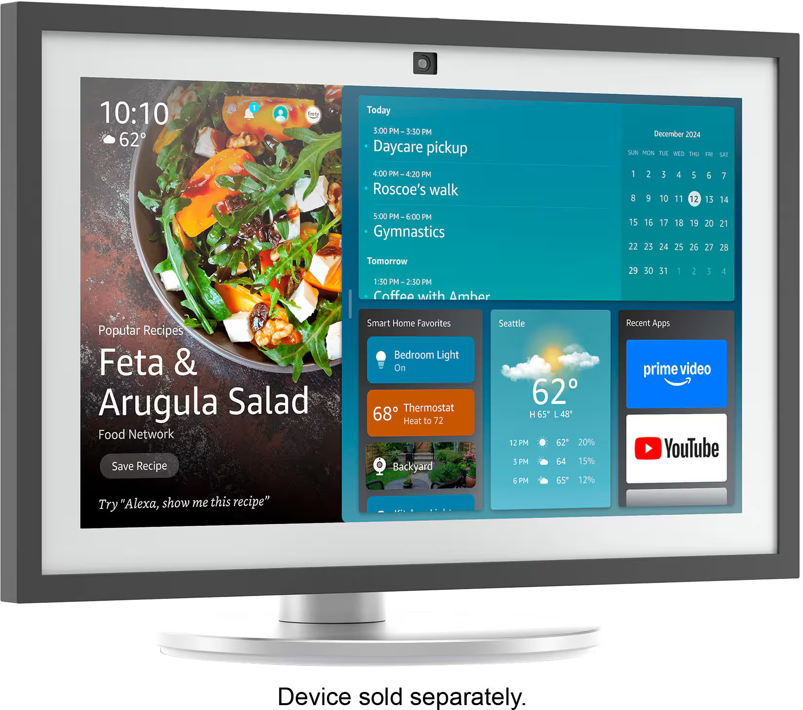 Amazon - Stand for Echo Show 15 | Premium Adjustable Stand with 360 Swivel for the Echo Show 15 (sold separately) - Aluminium | Best Buy U.S.