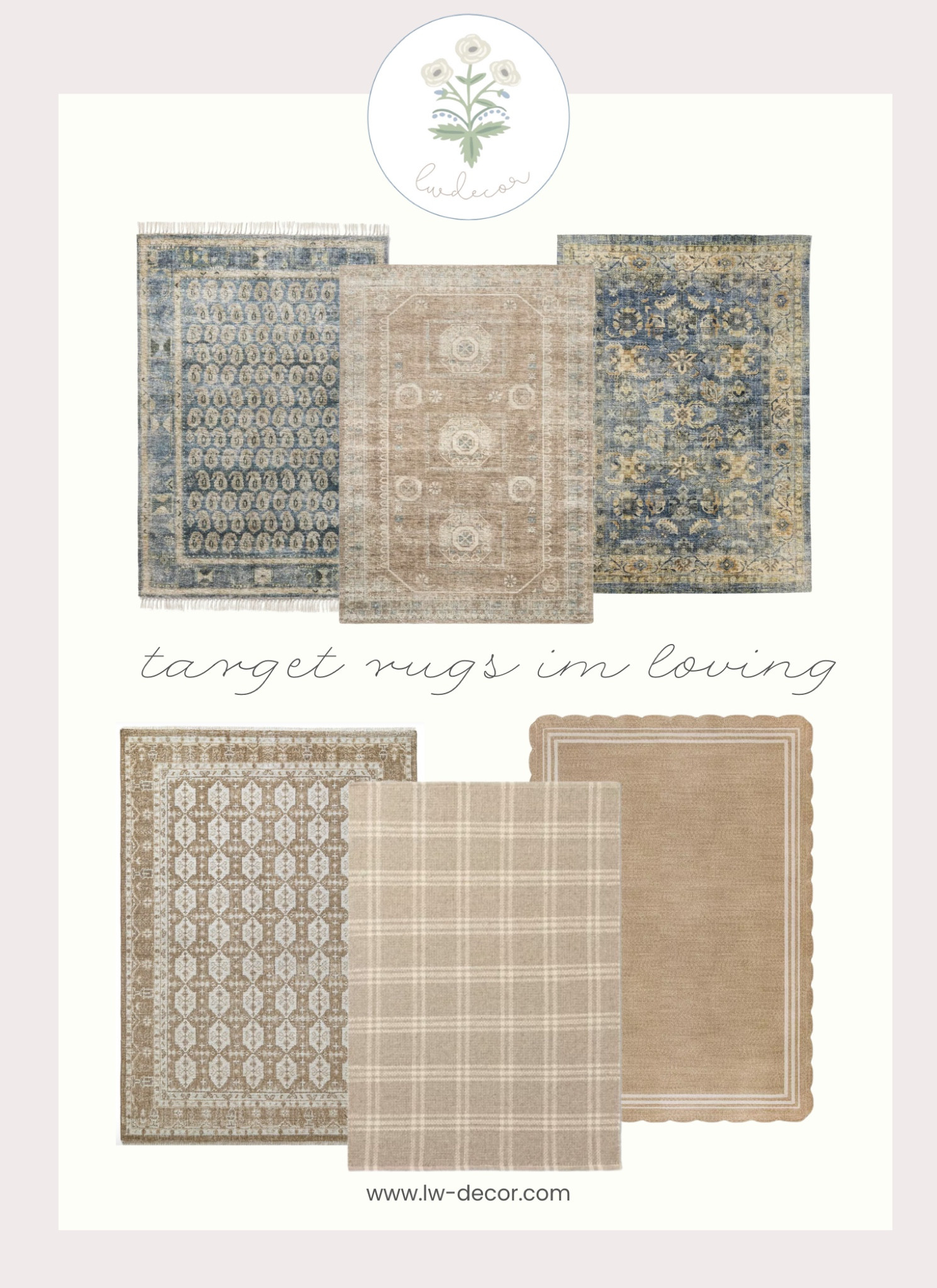 A round up of my favorite neutral area rugs from Target! 

#LTKStyleTip #LTKHome