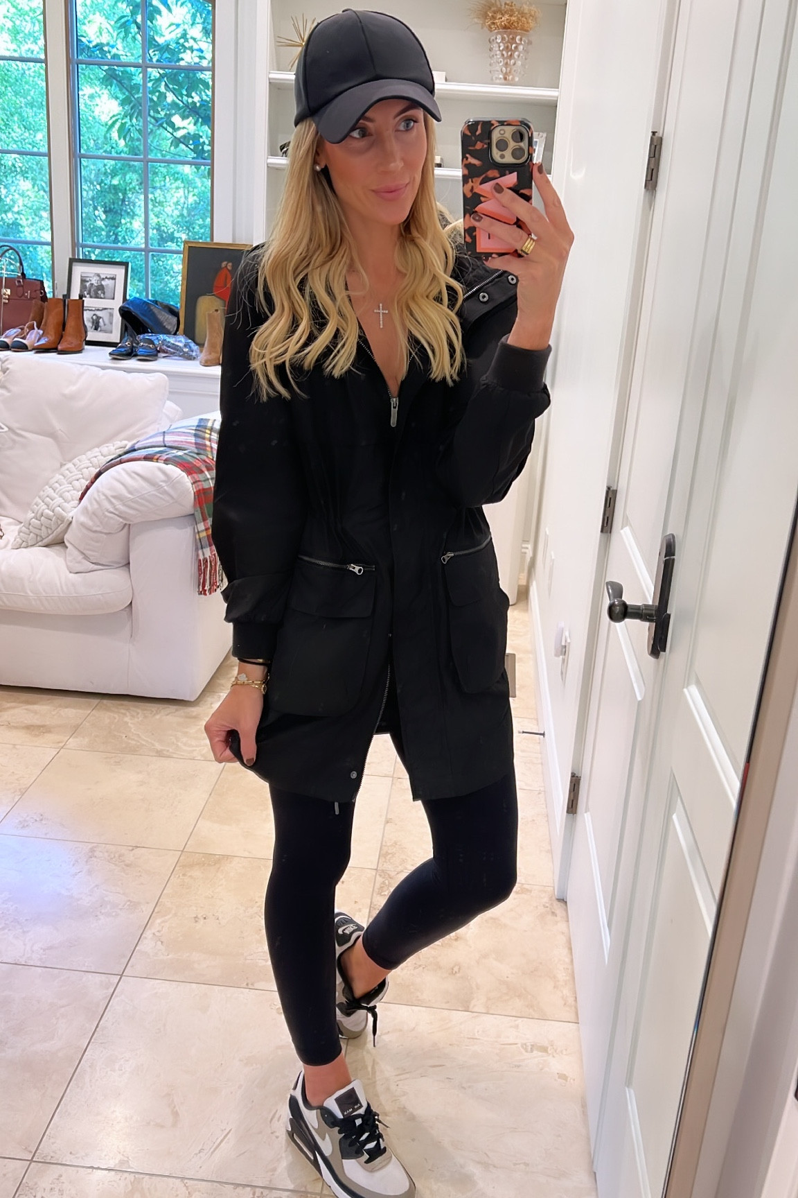 The easiest workout / errand jacket and legging outfit. The jacket runs very large - size down. I am in the XS. The shoes are men’s shoes. Size down 1.5 sizes. 

#LTKfindsunder100 #LTKstyletip