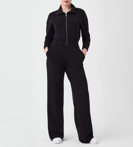 Spanx wide leg jumpsuit - I got a small tall and it’s really long! FYI 

#LTKtravel #LTKfitness