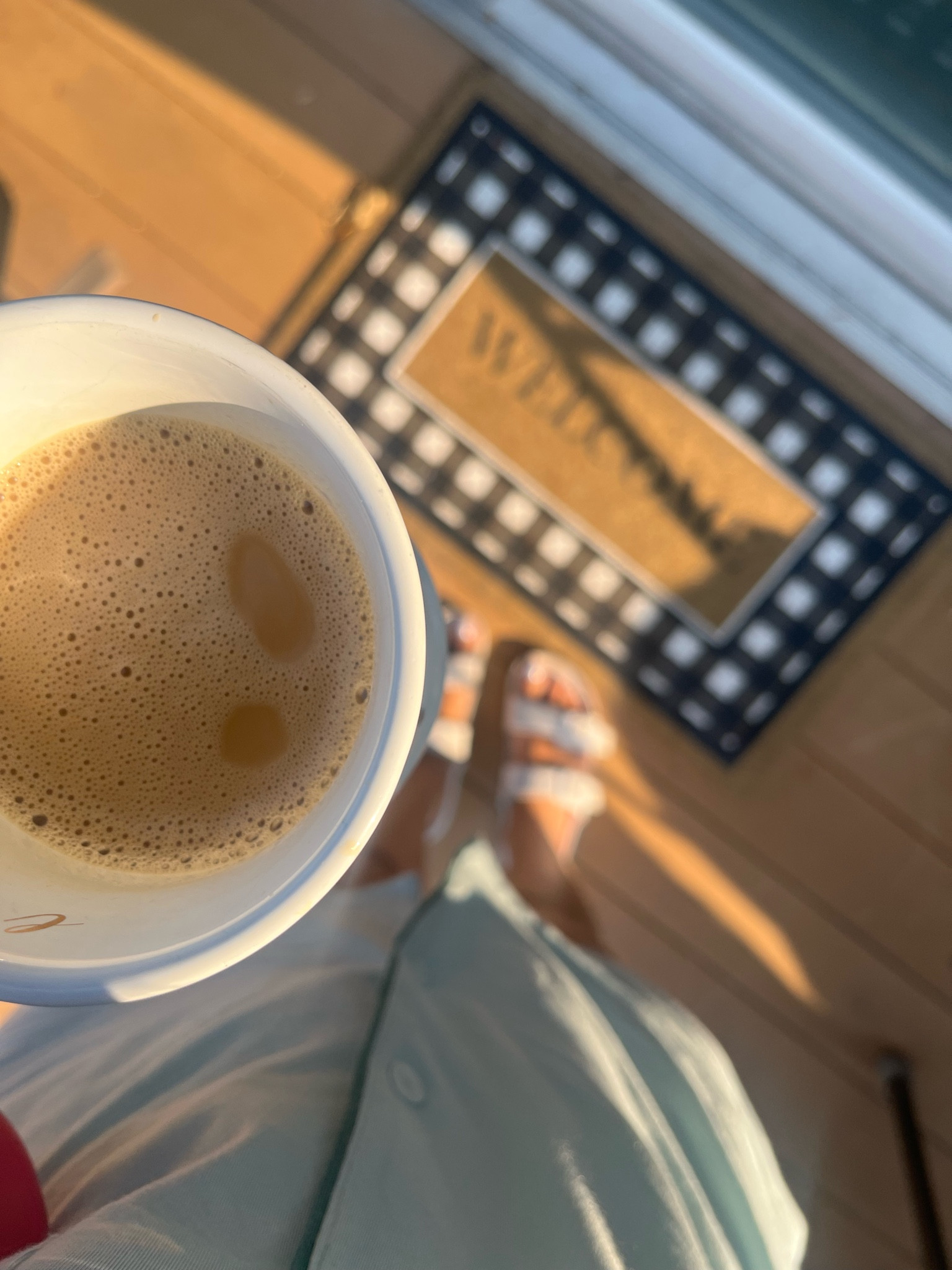 ✨ good morning ✨ 

New rug. New pajamas. Hot cup of coffee. 😍 

#LTKFamily #LTKU #LTKHome