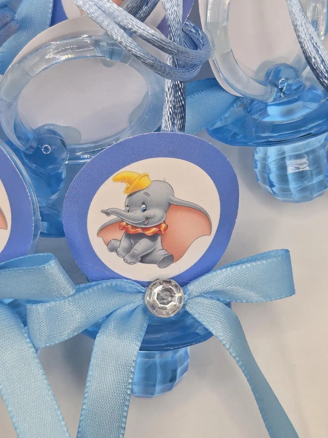 Boy or Girl Dumbo Baby Shower Pacifiers Necklaces, Guest Favors, Baby Shower Games - Etsy | Etsy (US)