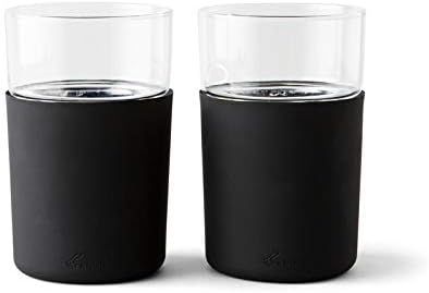 Rabbit Freezable Beer Glasses, 12 oz Capacity, Black | Amazon (US)
