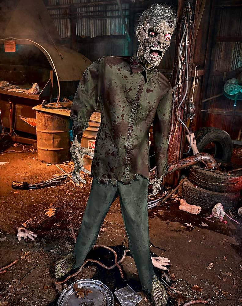 Spirit Halloween 6 Ft 1 In Jeremy Jaws Animatronic, Zombie Decoration | Amazon (US)