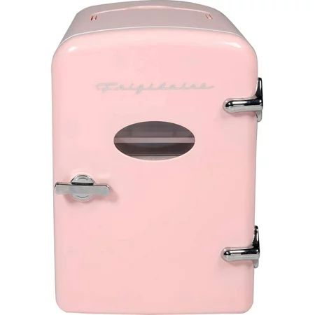 LLLZCH EFMIS175-PINK Portable Mini Fridge-Retro Extra Large 9-Can Travel Compact Refrigerator Pink | Walmart (US)