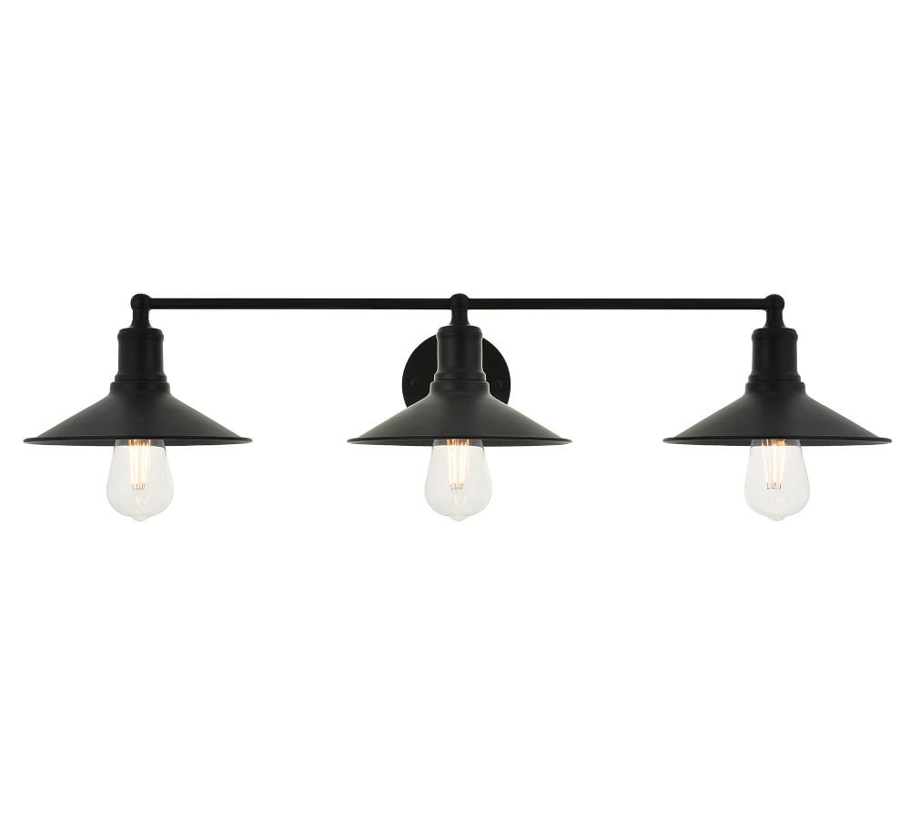 Harbin Triple Sconce, Black | Pottery Barn (US)
