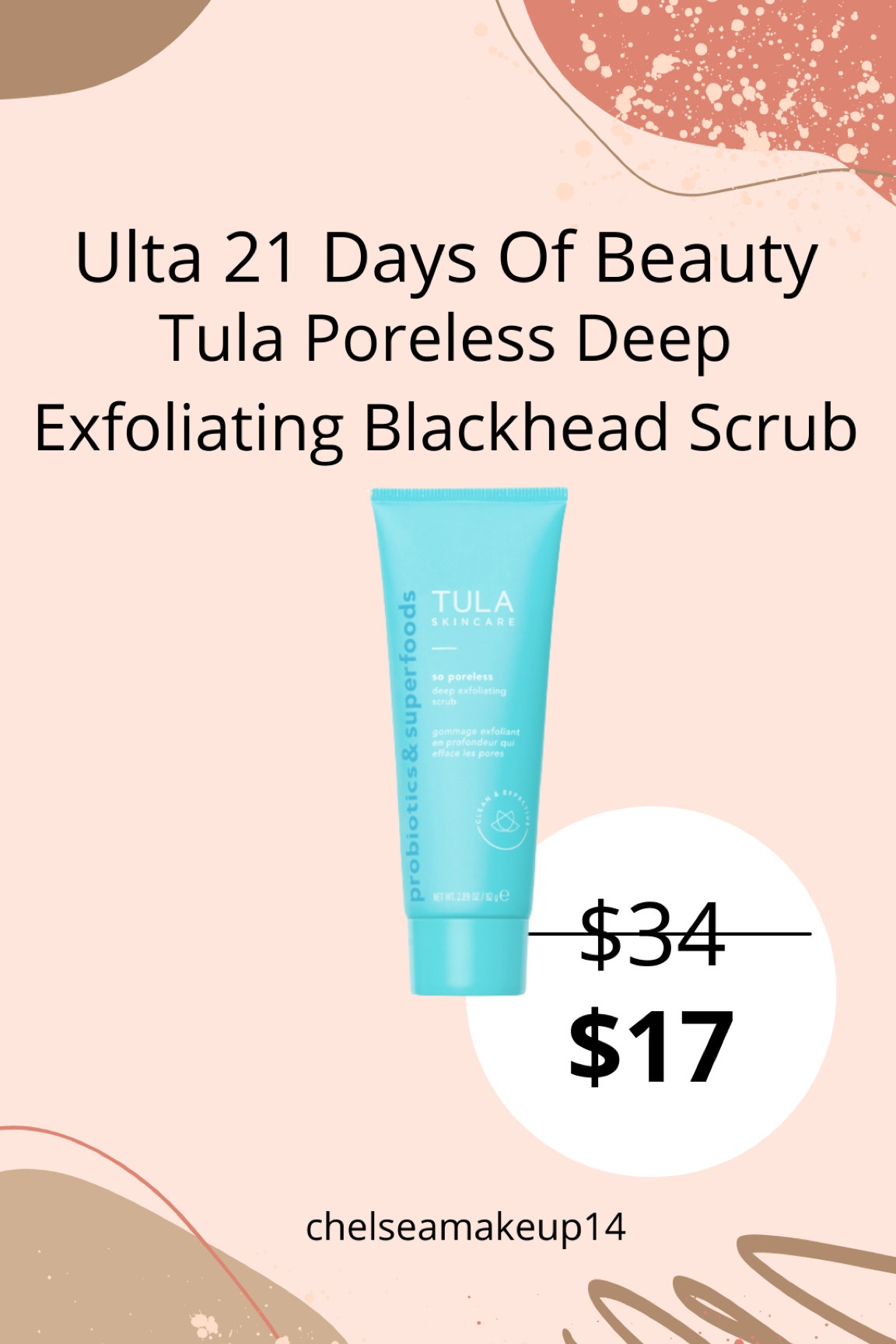 Ulta 21 Days Of Beauty // Tula So Poreless Deep Exfoliating Blackhead Scrub 

#LTKbeauty #LTKsalealert