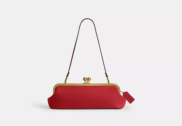 Coach Kisslock Frame Bag 30 - Women's - Brass/poppy | Coach (US)