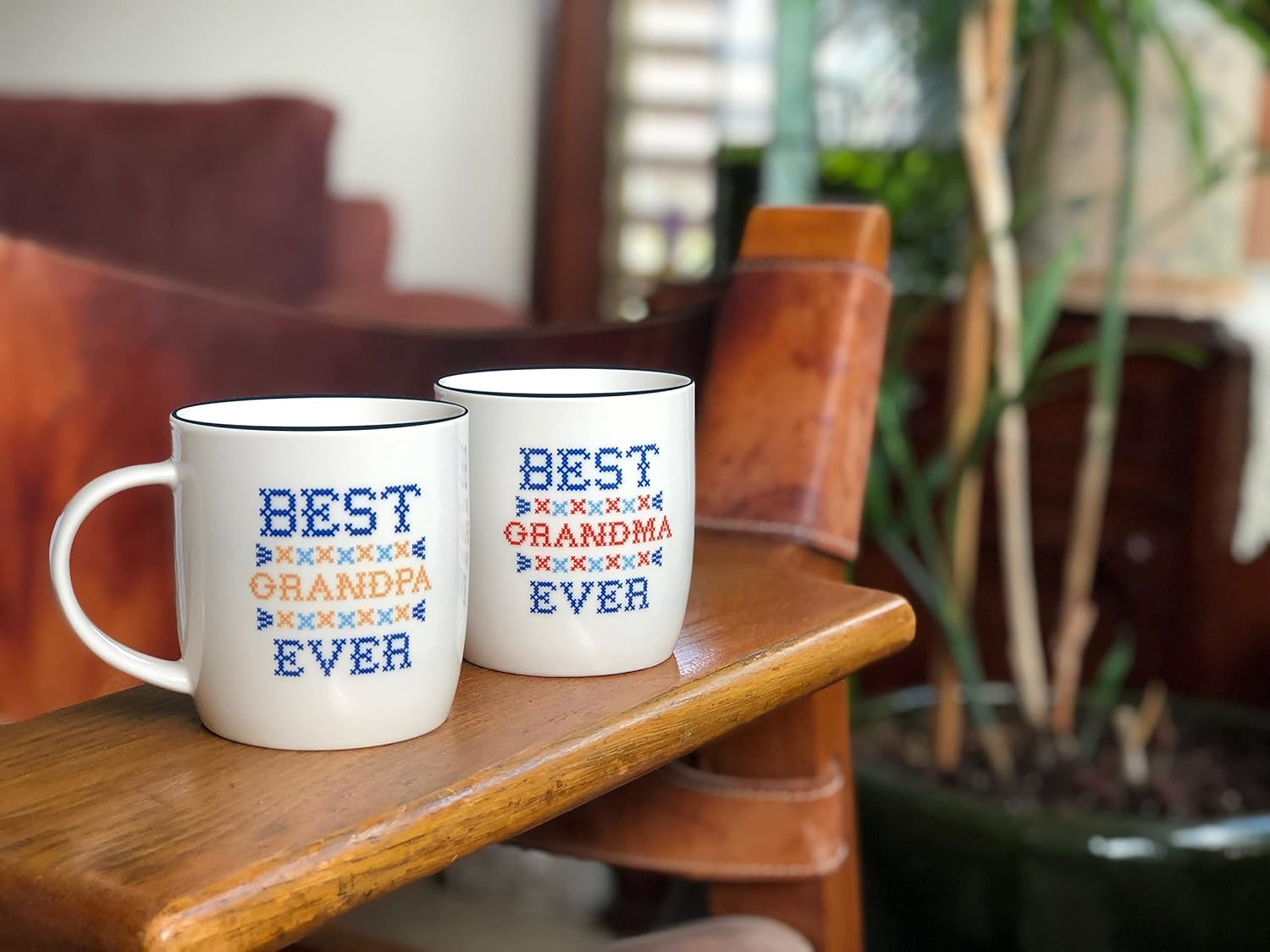 Triple Gifffted Worlds Best Grandparents Coffee Mugs for Grandma and Grandpa Gifts Ideas From Gra... | Amazon (US)
