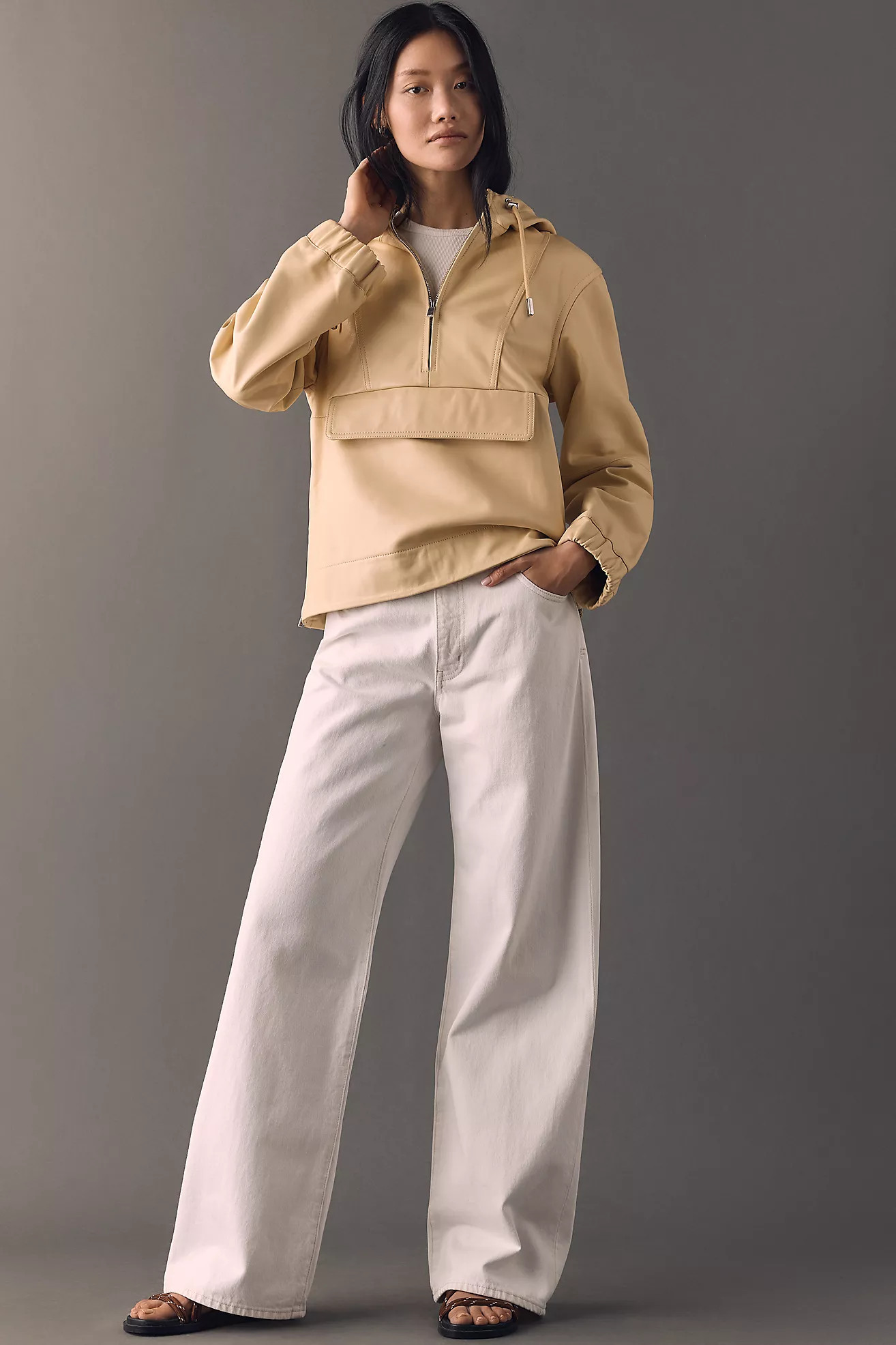 ALIGNE Alexia Leather Hoodie | Anthropologie (US)