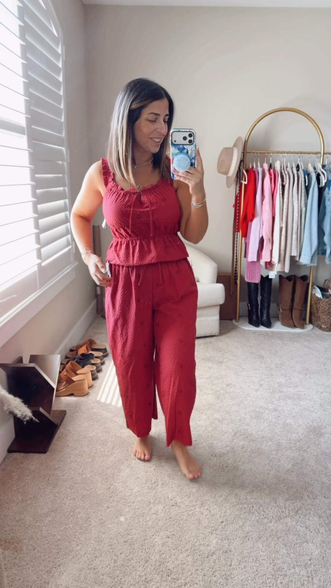 Target pajamas
Small in pants
Xsmall in top

#LTKSaleAlert #LTKPetite #LTKmomlife