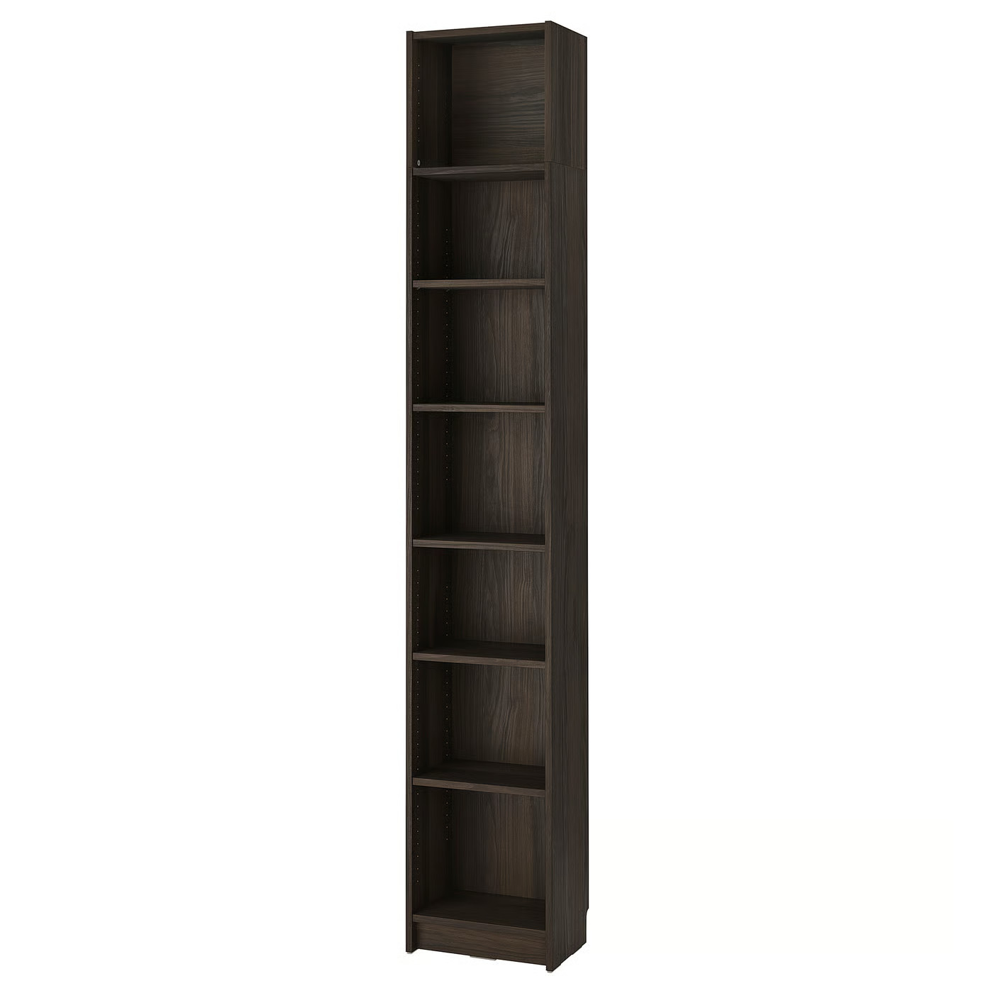 IKEA BILLY bookcase with height extension unit, dark brown oak effect, 15 3/4x11x93 1/4 | IKEA US
