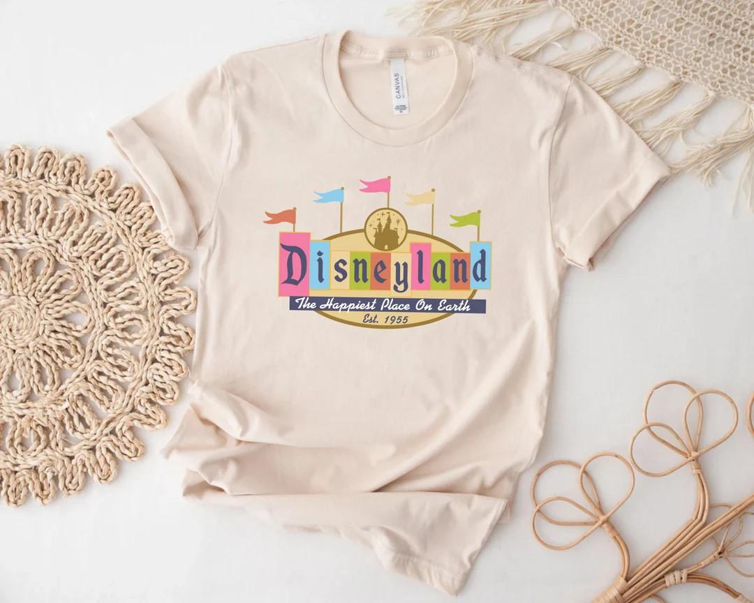 Disneyland Est 1955  Shirt, Vintage Disneyland Shirt, Disneyland 1955 Shirt, Retro Disney Shirts,... | Etsy (US)