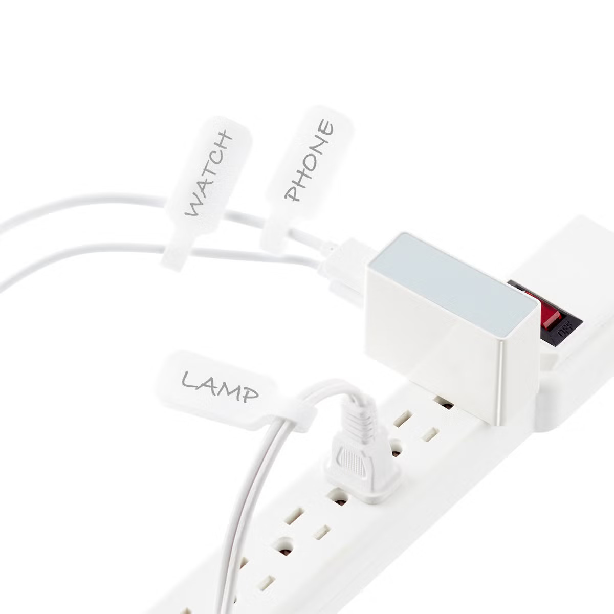 Wrap It Medium Cable Labels | The Container Store