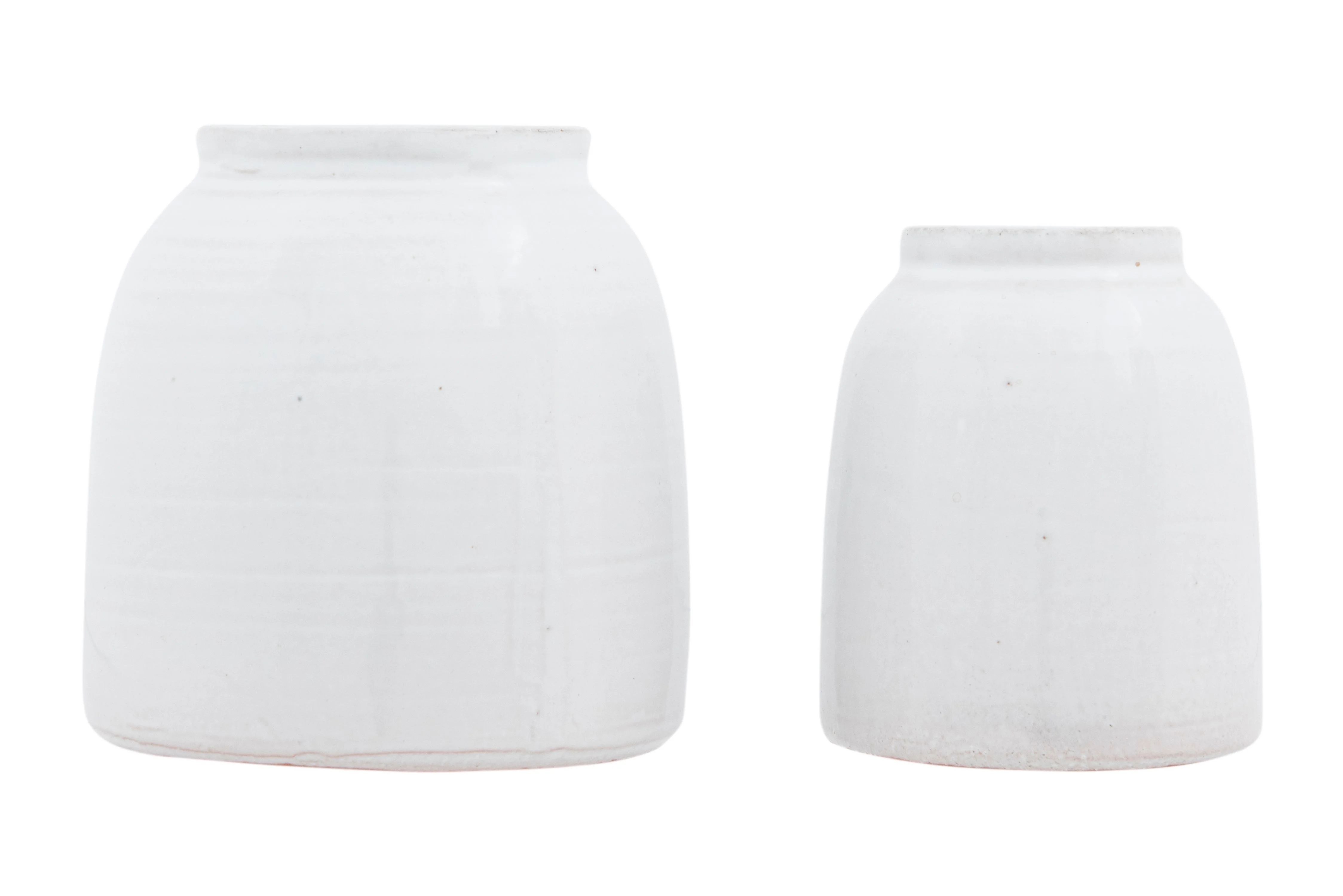 Creative Co-Op White Terracotta Vases (Set of Sizes) | Walmart (US)